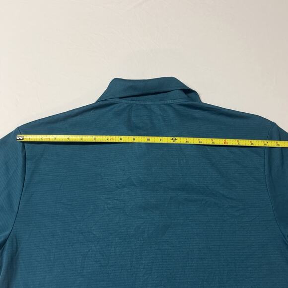 PGA TOUR Men’s Airflux Golf Polo Shirt Cyan Size Large 100% Polyester - Picture 8 of 9